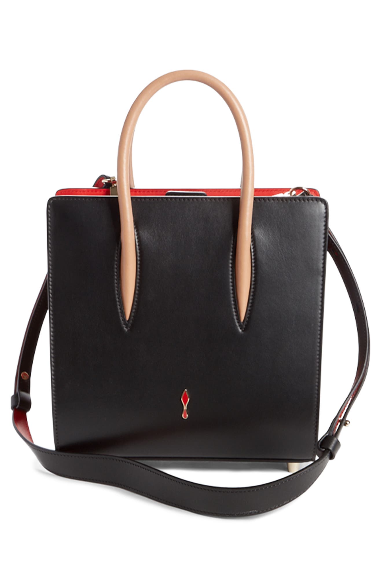 Christian Louboutin Paloma Calfskin Tote, Alternate, color, 