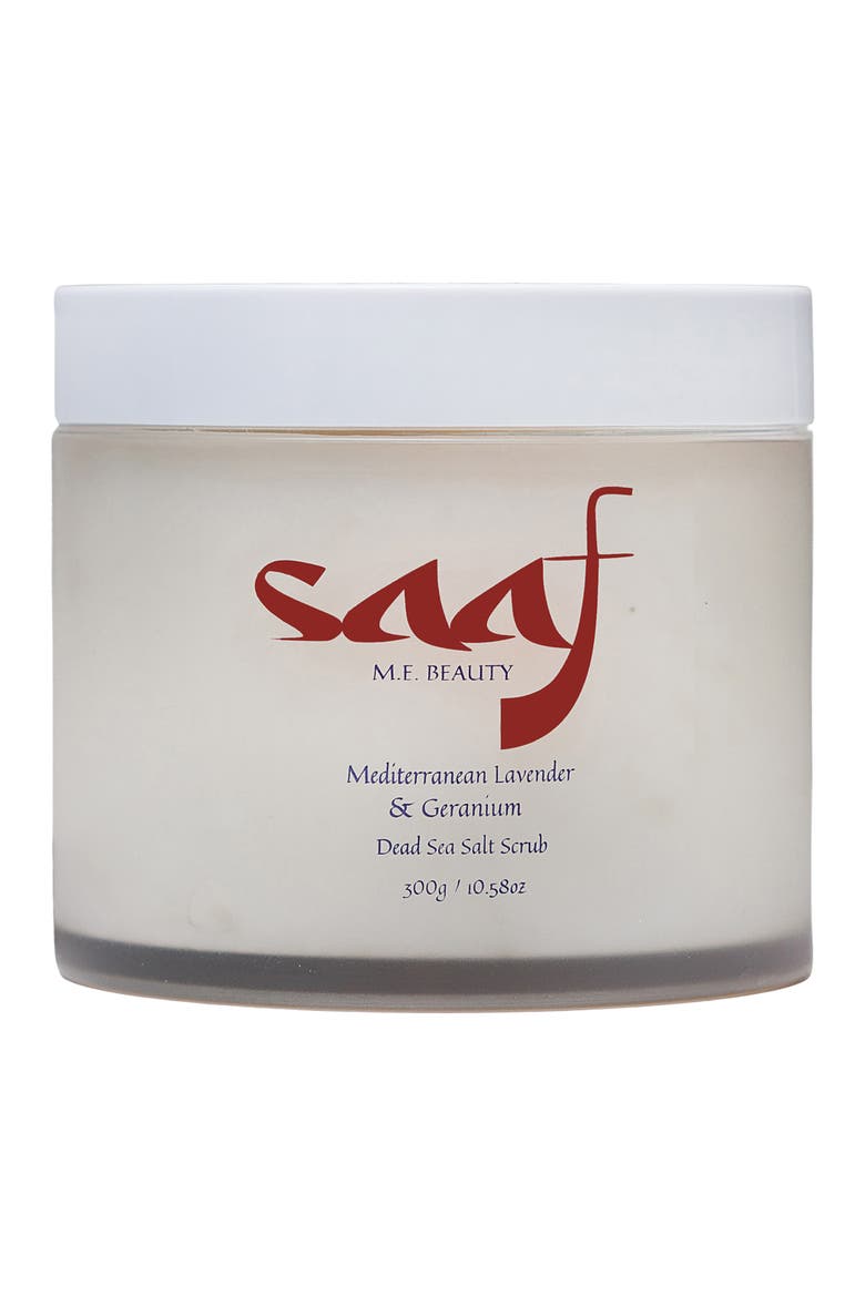 Mediterranean Lavender & Geranium Dead Sea Salt Scrub, Main, color, None