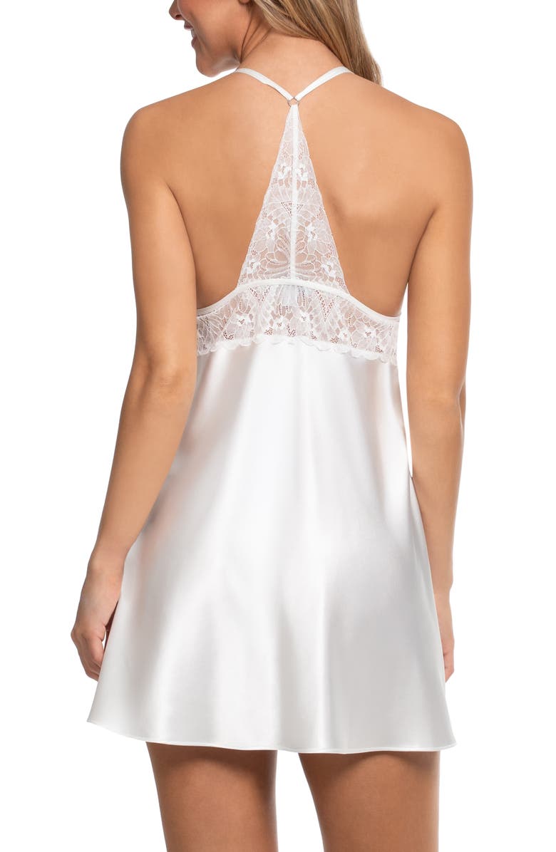In Bloom by Jonquil Lanie Lace Trim Satin Chemise, Alternate, color, 