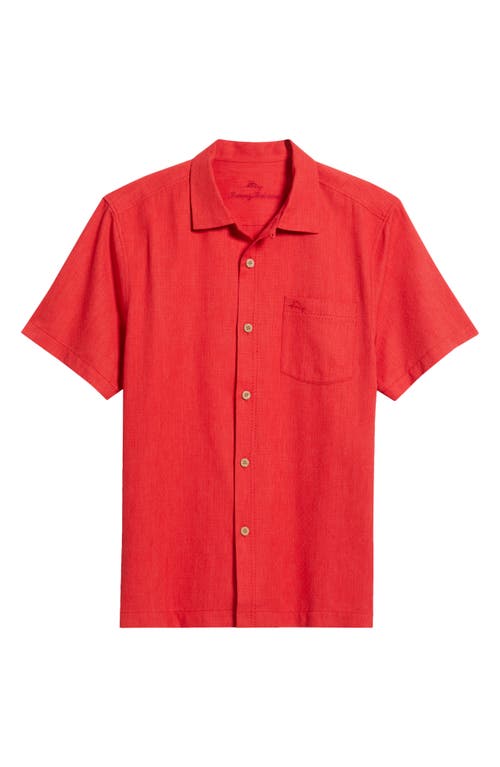 Tommy Bahama Men's Coastal Breeze IslandZone® Camp Shirt in Regal Red 