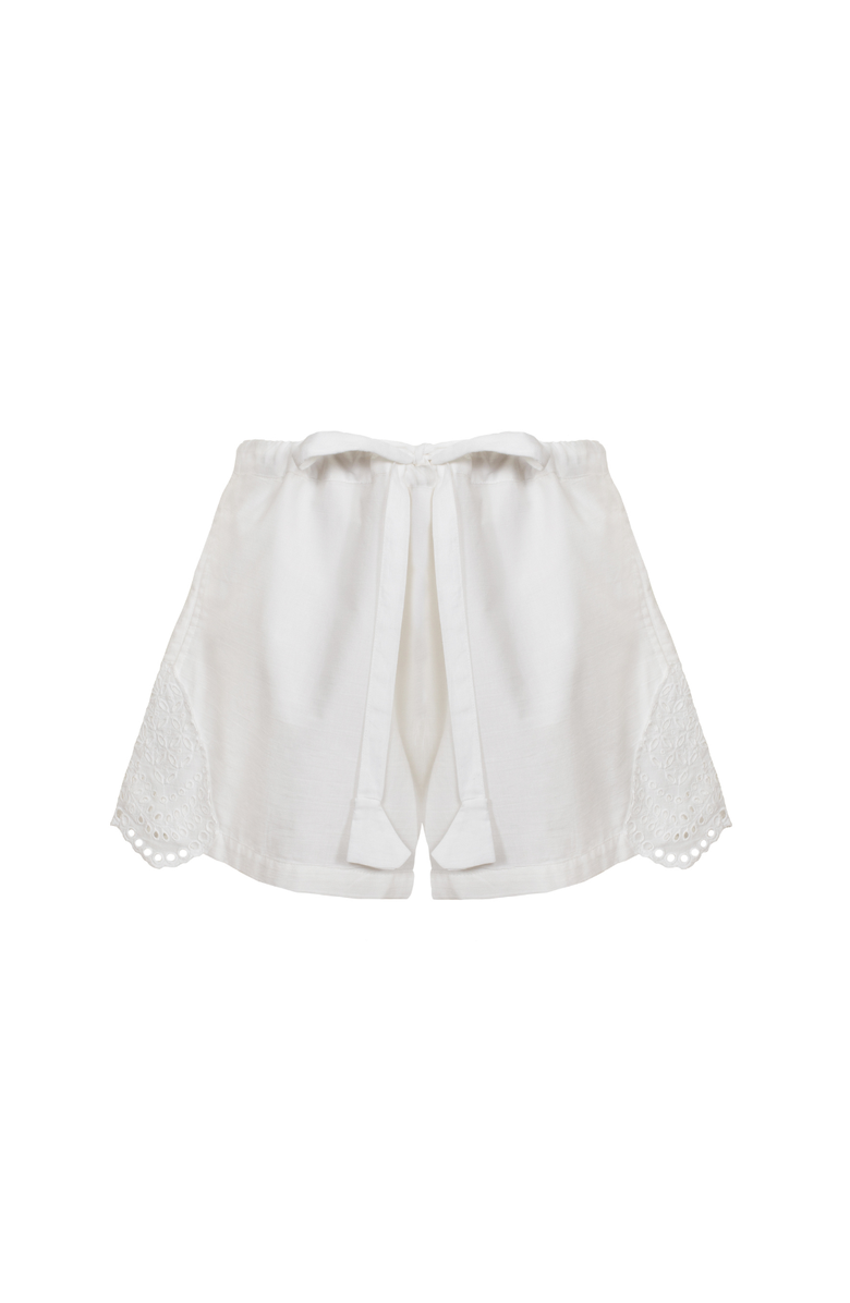 Haveli Nora Shifli Shorts, Alternate, color, White