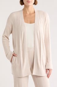 Barefoot Dreams® CozyChic Ultra Lite® Variegated Rib Open Cardigan