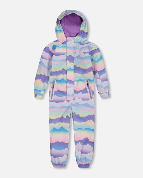 Deux Par Deux Kids Mid-Season One-Piece Outerwear - Waterproof Snowsuit With Hood