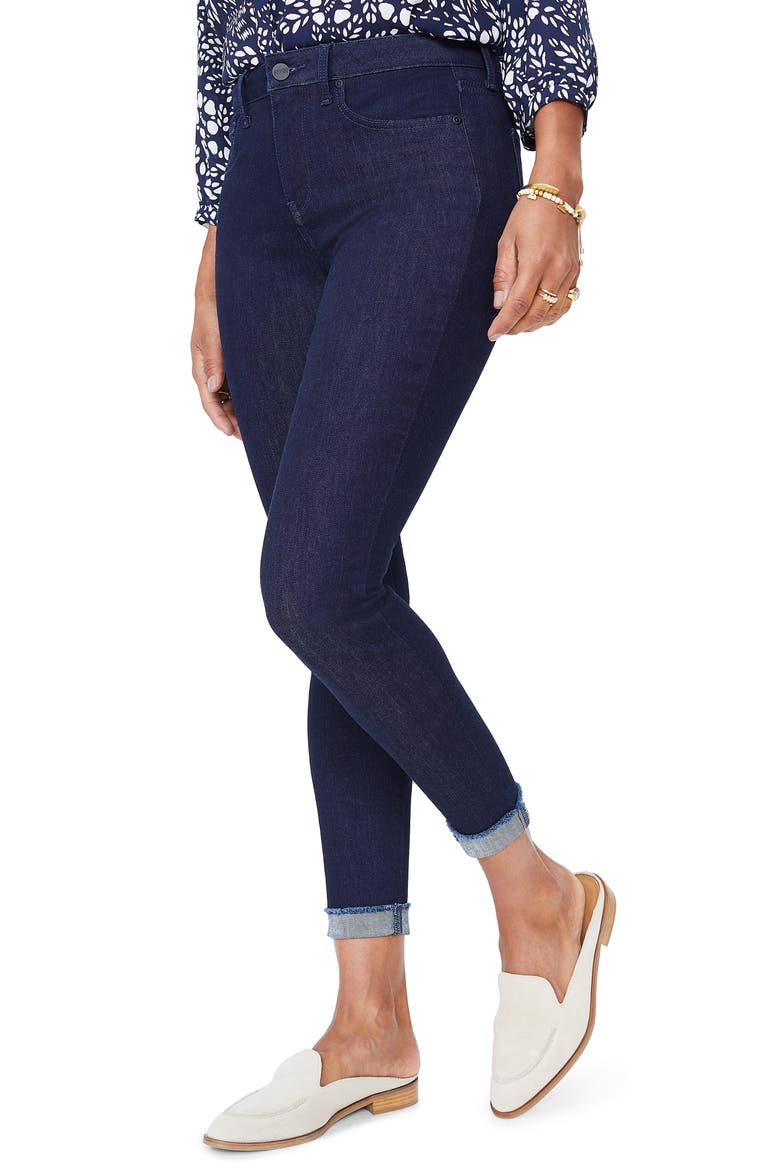 Ami Cuffed Ankle Skinny Jeans, Alternate, color, RINSE