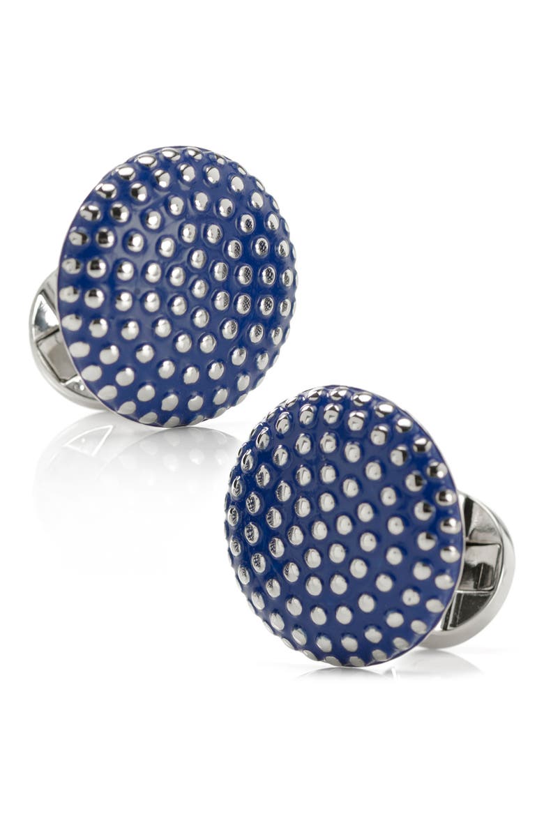 Dot Cuff Links, Main, color, NAVY