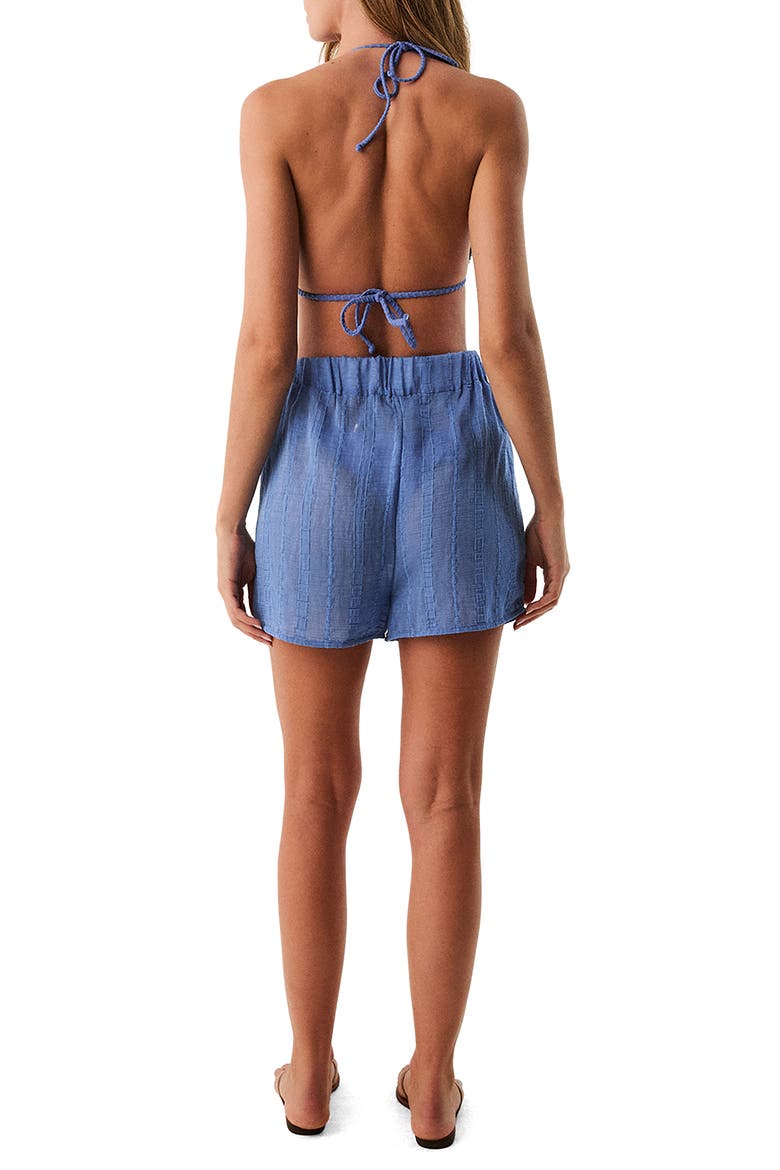 Yana Cover-Up Shorts, Alternate, color, BLUE