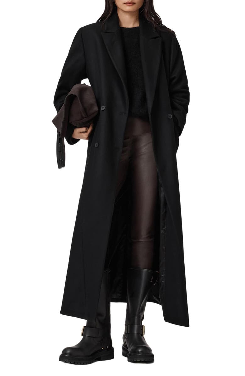 AllSaints Cora Leather Leggings, Alternate, color,