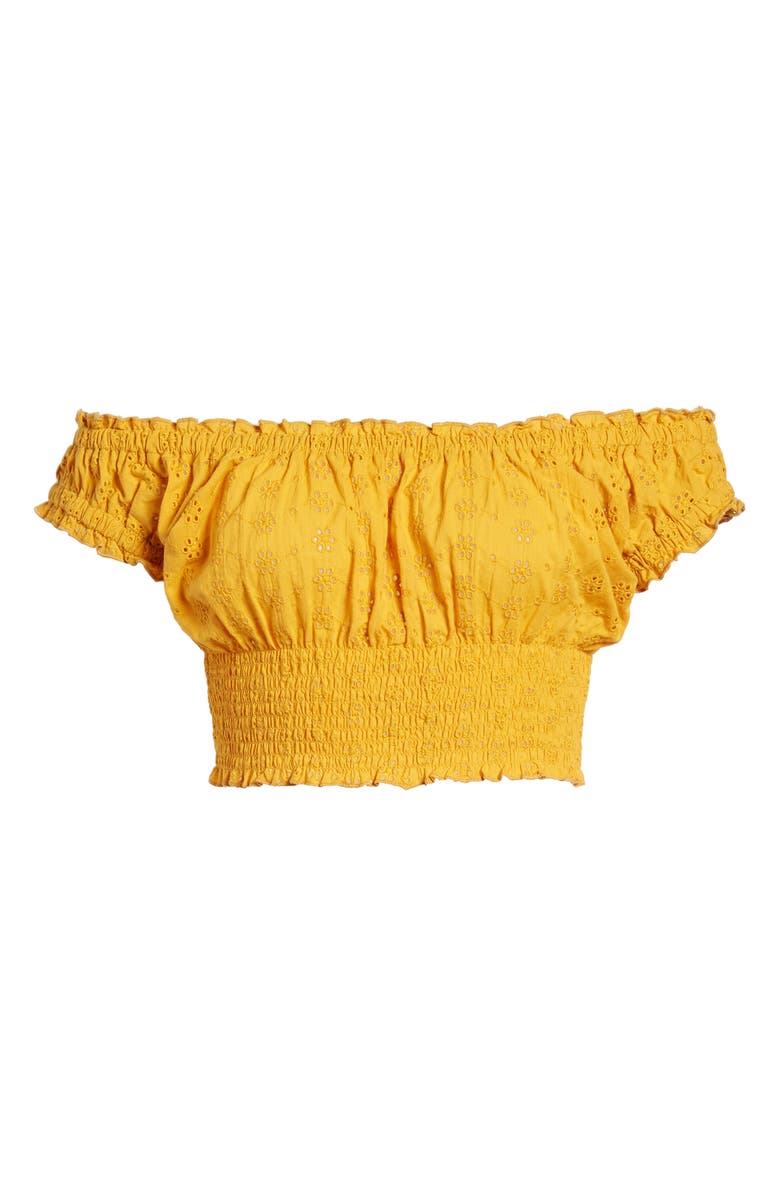Ten Sixty Sherman Off the Shoulder Eyelet Top, Alternate, color, 