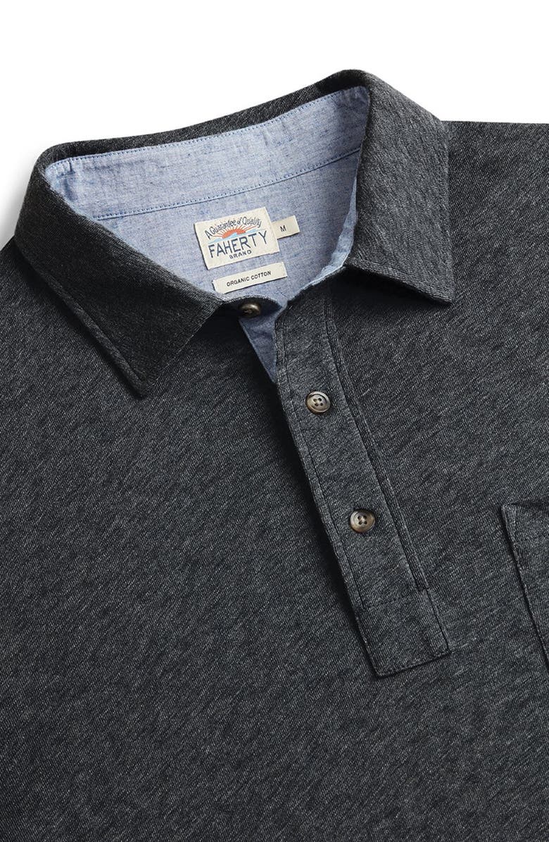 Faherty Luxe Long Sleeve Polo, Alternate, color,