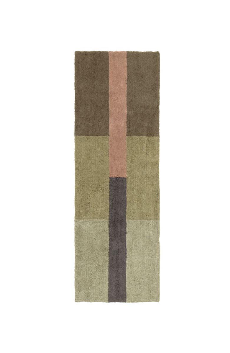 Lorena Canals Wool Rug Chroma Dusty Pink, Main, color, Natural , Charcoal, Pink