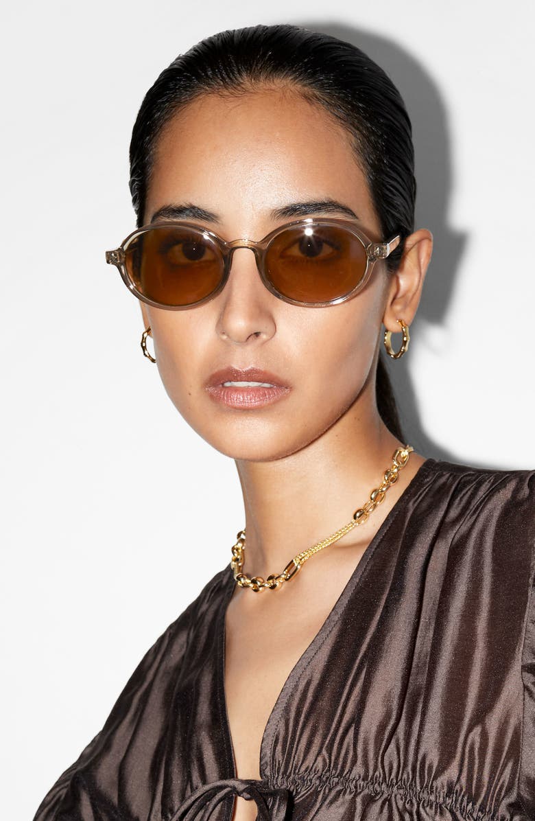 & Other Stories Oval Sunglasses, Alternate, color, 