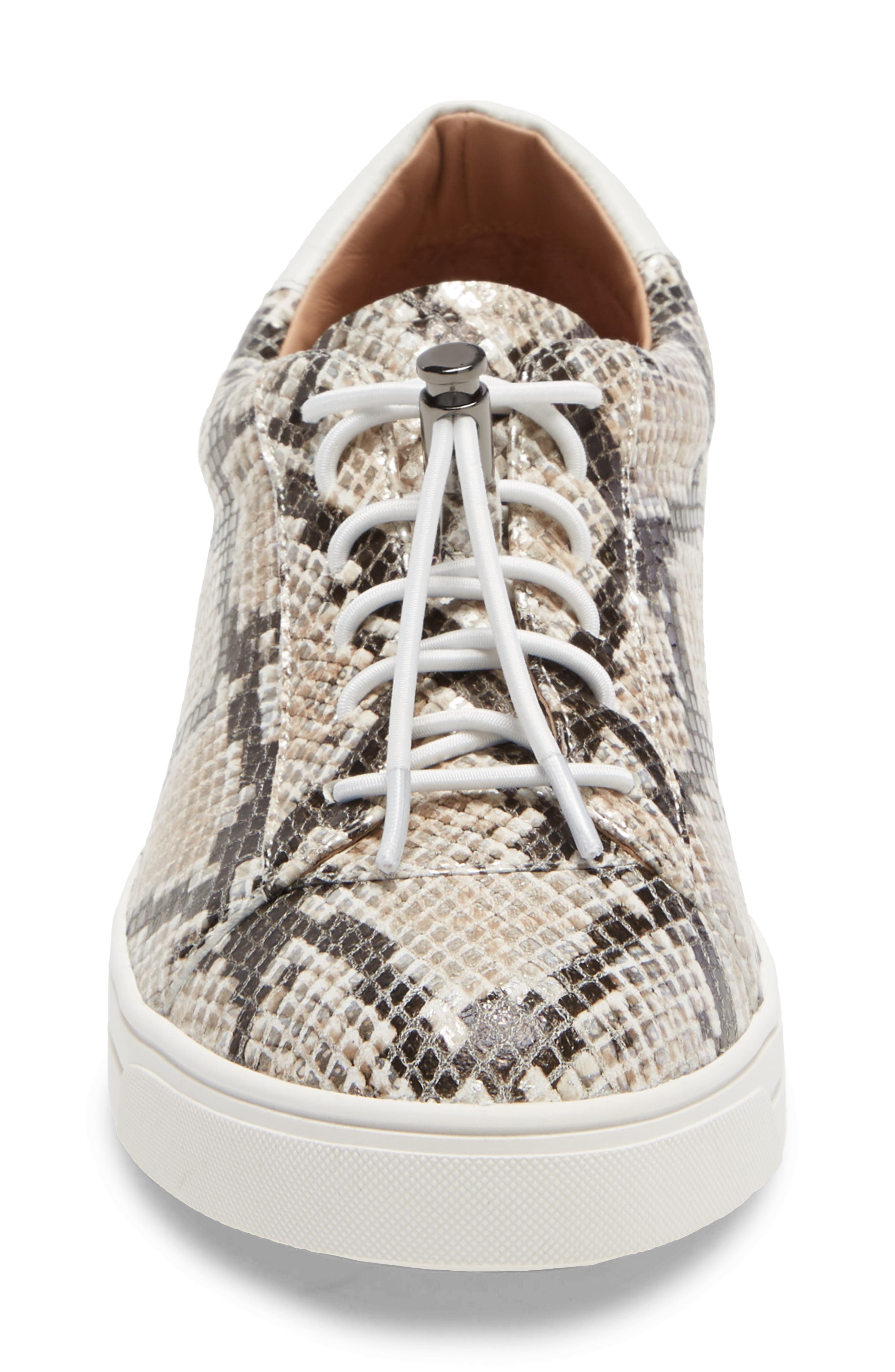 Linea Paolo Kirby Sneaker, Alternate, color, Dark Brown Snake Print Leather