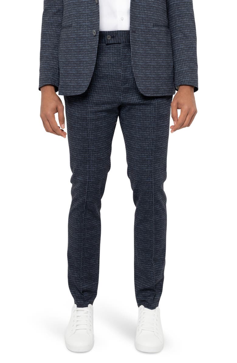 PINO BY PINOPORTE Jacob Sport Check Slim Fit Suit, Main, color, Navy