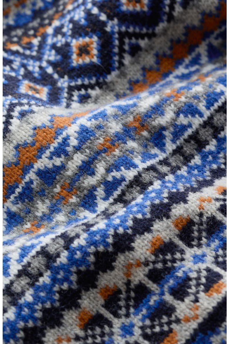 Percella Cove Fair Isle Merino Wool Blend Cardigan, Alternate, color, OPEN GARDEN SHALLOWS MULTI
