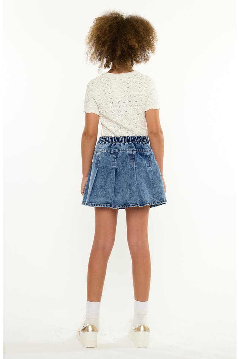 Kelly Pleated Skort, Alternate, color, Dark Wash