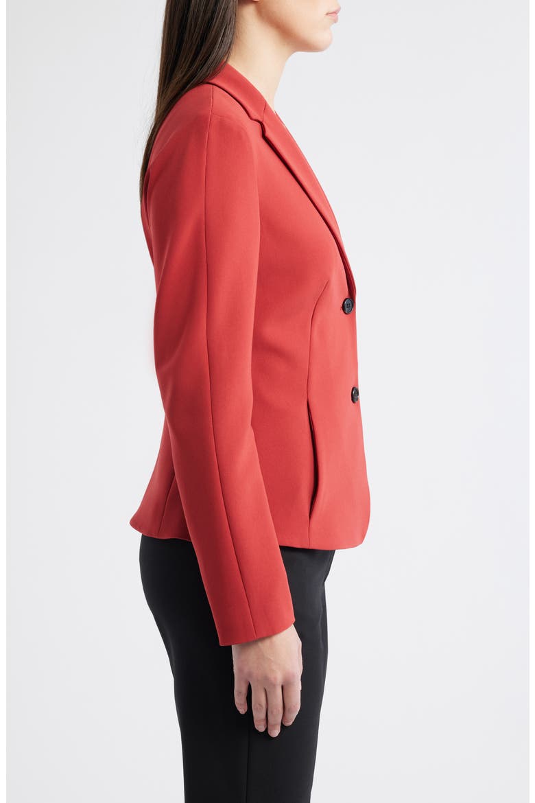 Admiral Crepe Blazer, Alternate, color, CLARET