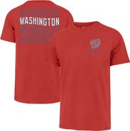 '47 Men's '47 Red Washington Nationals Hang Back Franklin T-Shirt