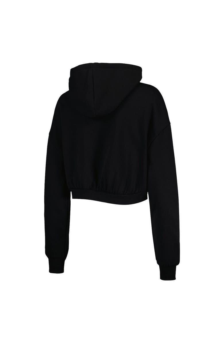 THE WILD COLLECTIVE Women's The Wild Collective Black Washington Commanders Cropped Pullover Hoodie, Alternate, color, 