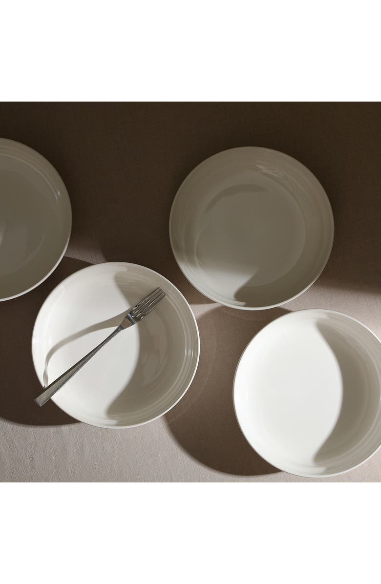 Stone Lain Virtuo Porcelain 4-Piece Pasta Bowl Set, Alternate, color, White