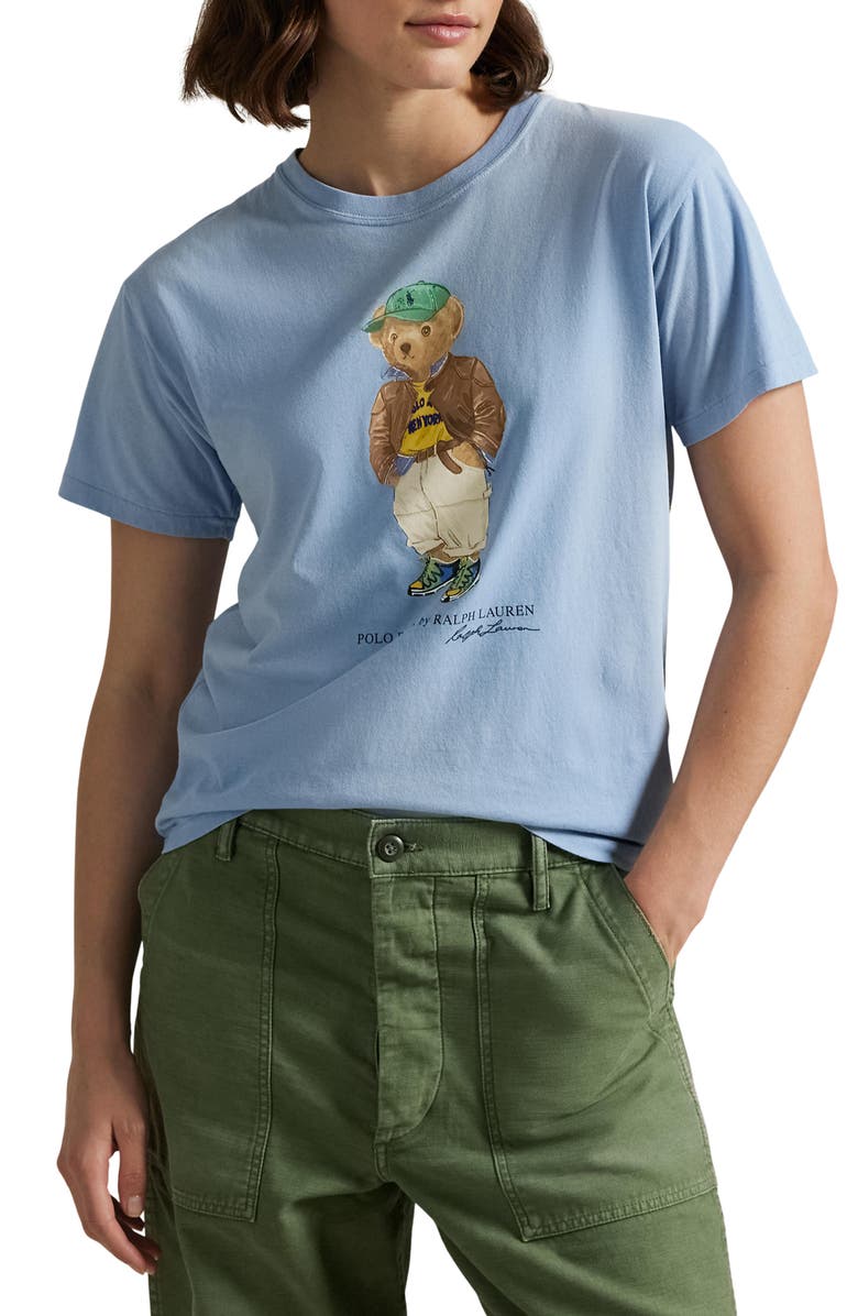 Polo Ralph Lauren Polo Bear Cotton Graphic T-Shirt, Main, color,