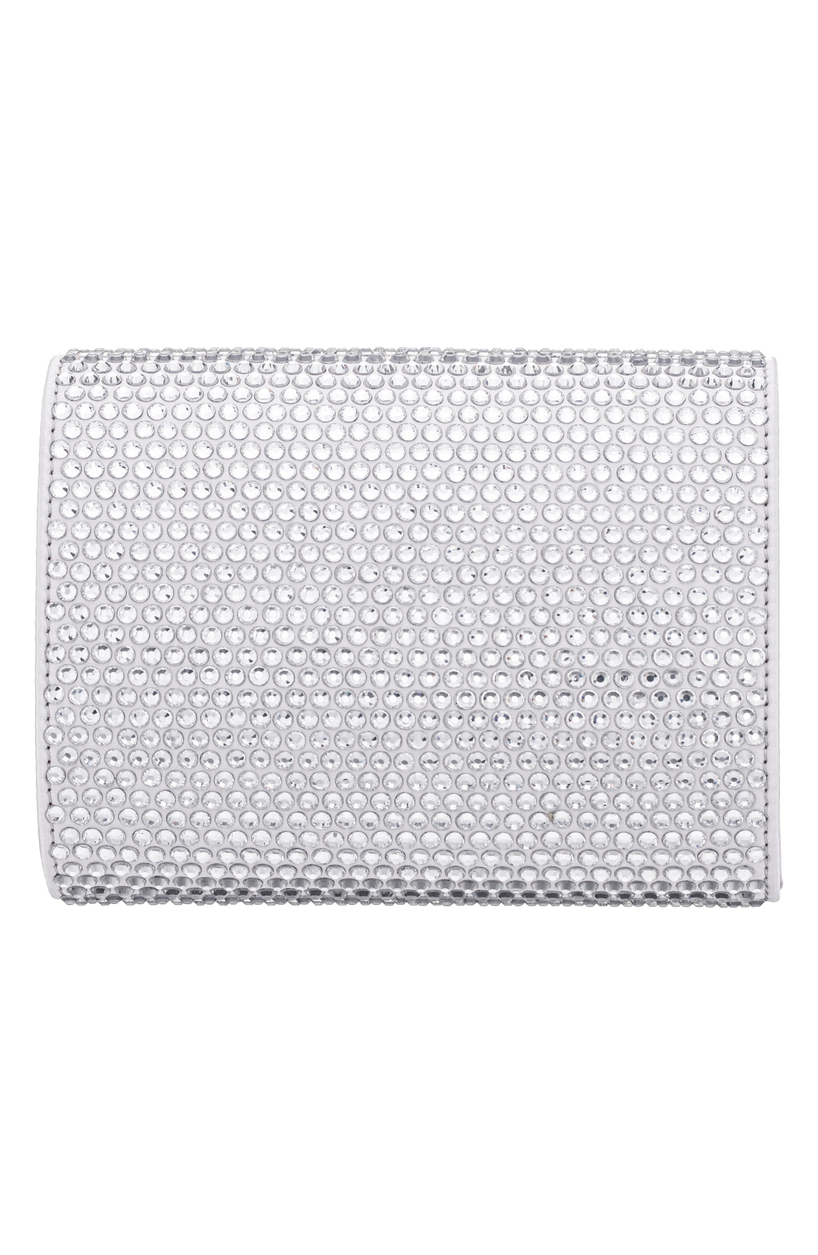 Nina Cilian Clutch, Alternate, color, Silver