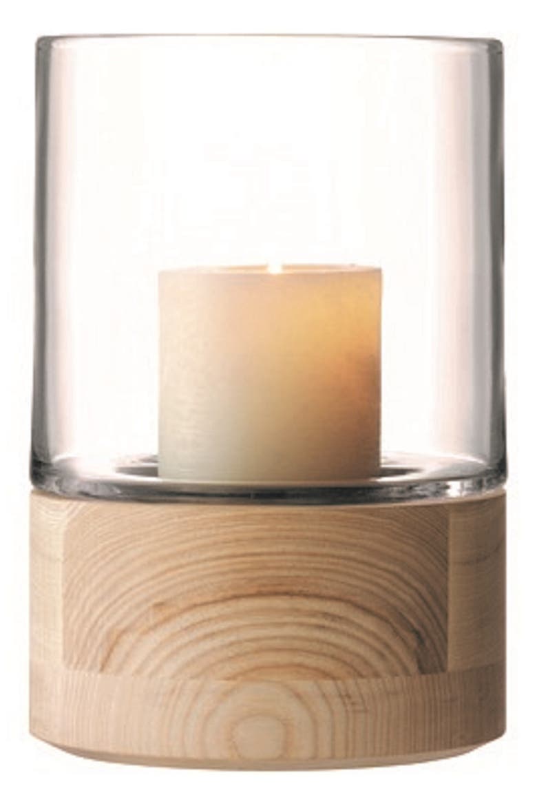 Ash Base Glass Lantern, Main, color, CLEAR