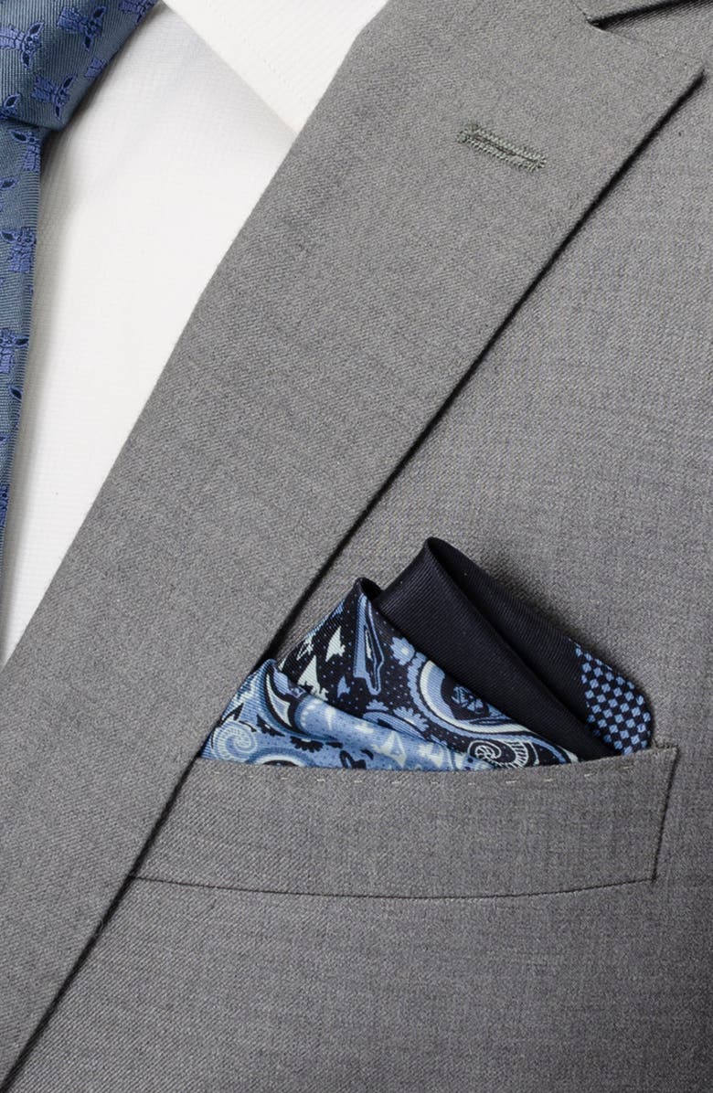 Cufflinks, Inc. x Star Wars<sup>™</sup> Darth Vader Paisley Silk Pocket Square, Alternate, color,