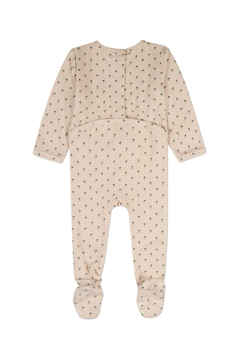 Baby Tulip Fields Back-Snap Footie, Alternate, color, Green
