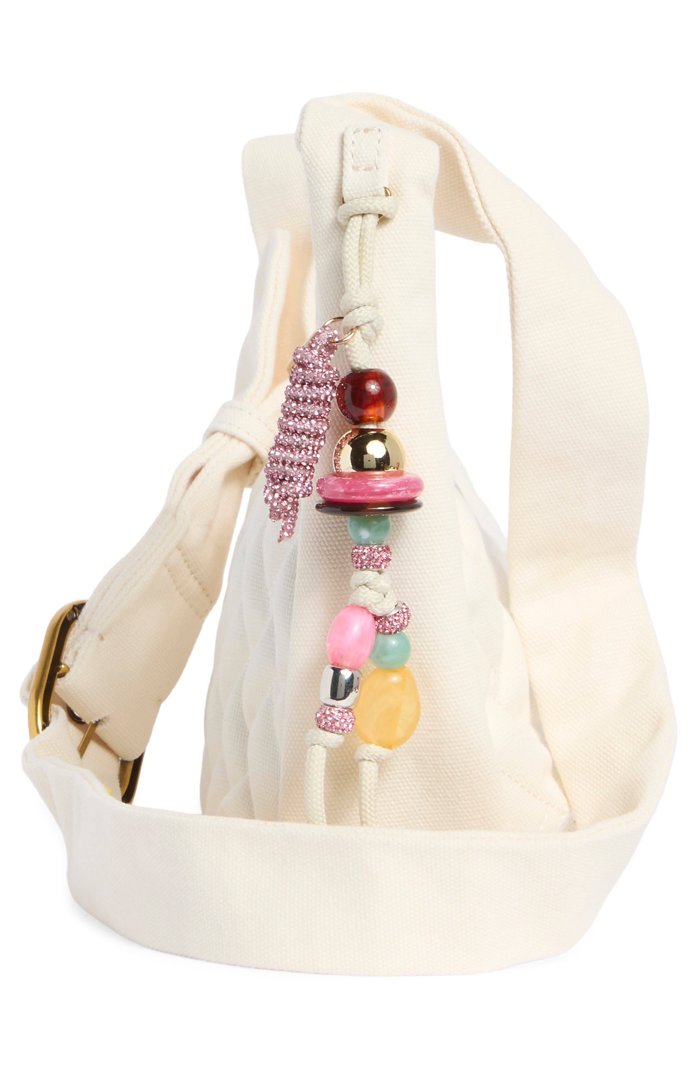 KG Kurt Geiger Angel Quilted Hobo Shoulder Bag, Alternate, color, Open White