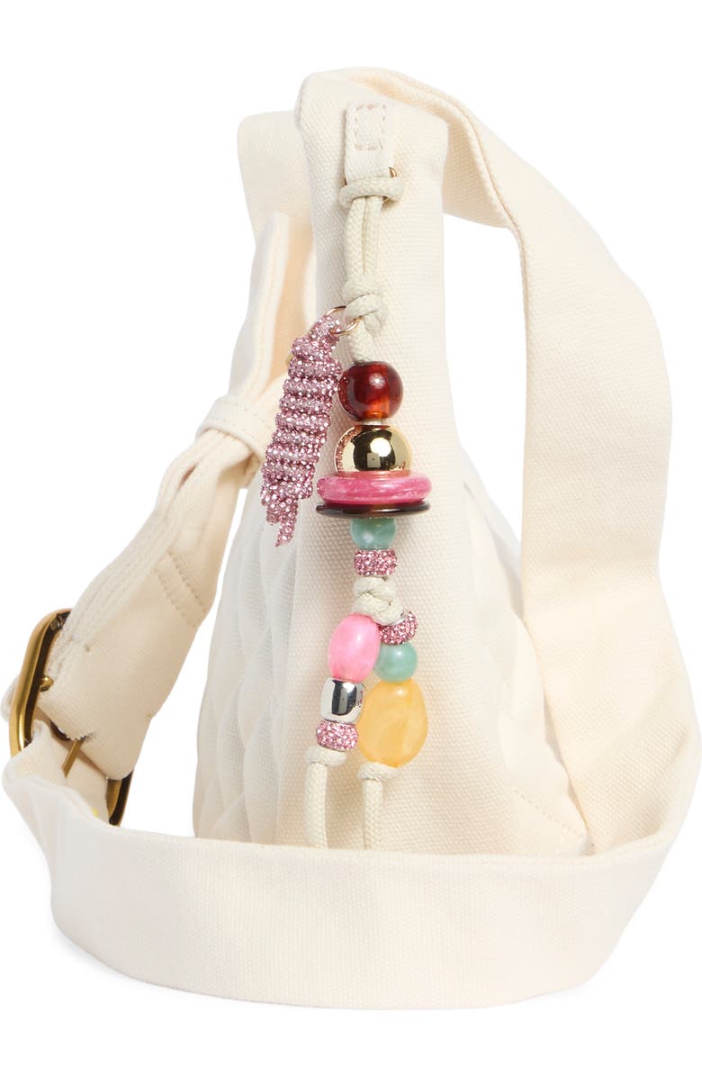 KG Kurt Geiger Angel Quilted Hobo Shoulder Bag, Alternate, color, Open White