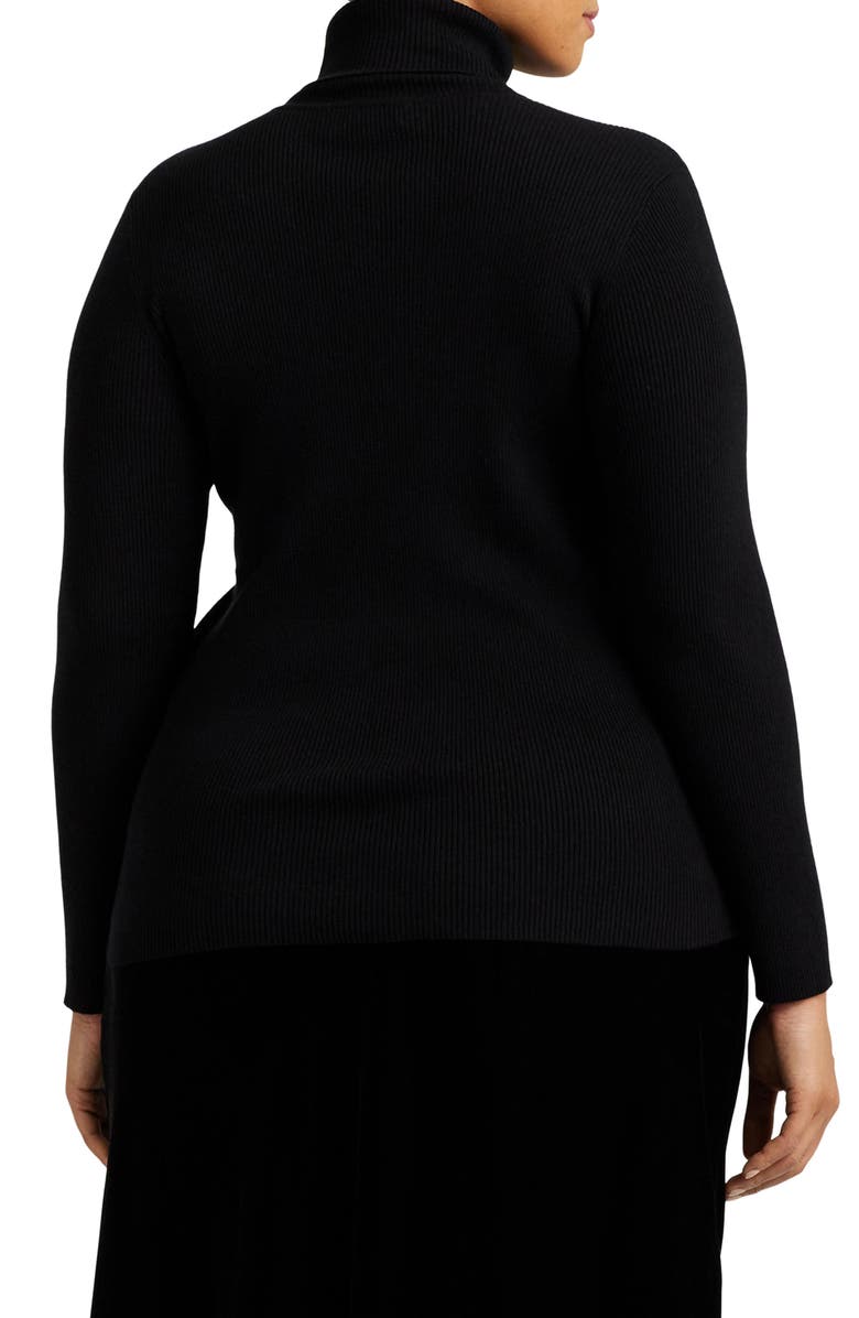 Lauren Ralph Lauren Ribbed Turtleneck Sweater, Alternate, color, 