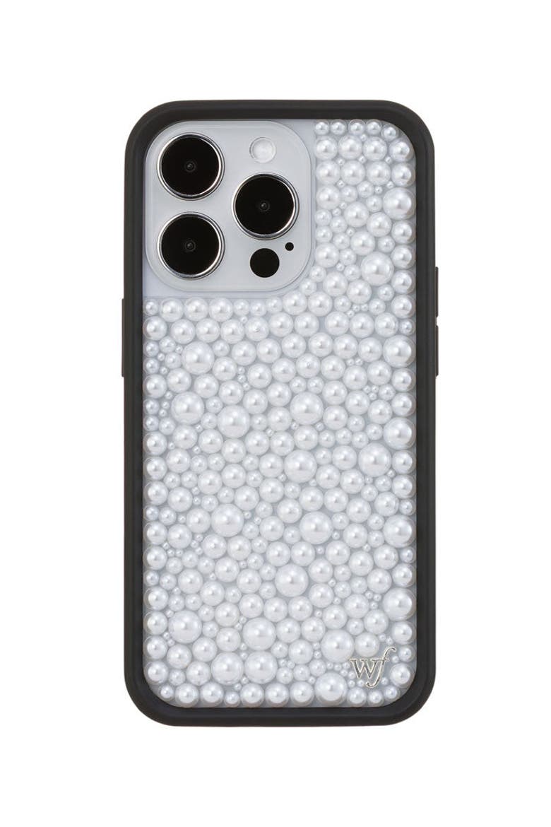 White Pearl iPhone Case, Alternate, color, White