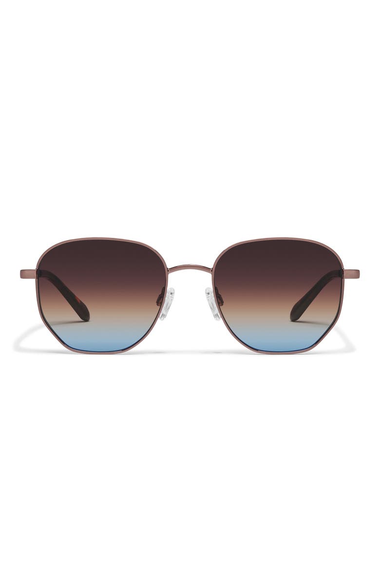 Big Time 54mm Gradient Round Sunglasses, Main, color, CH/BRNBL