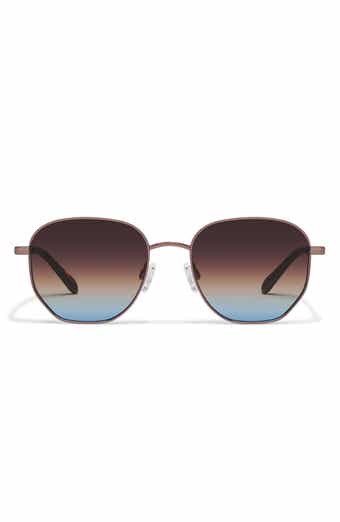 QUAY Big Time 54mm Gradient Round Sunglasses