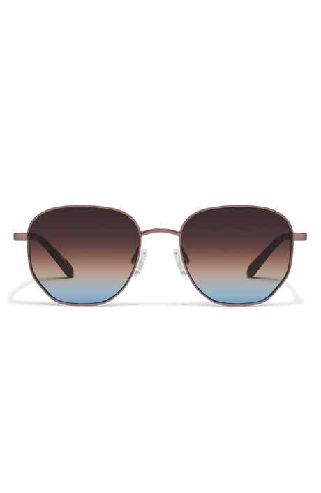 QUAY Big Time 54mm Gradient Round Sunglasses