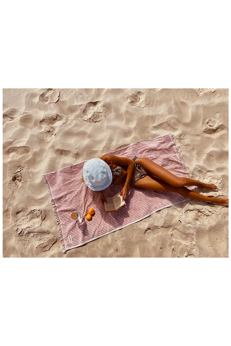 The Beach Towel, Alternate, color, LAURENS PINK STRIPE