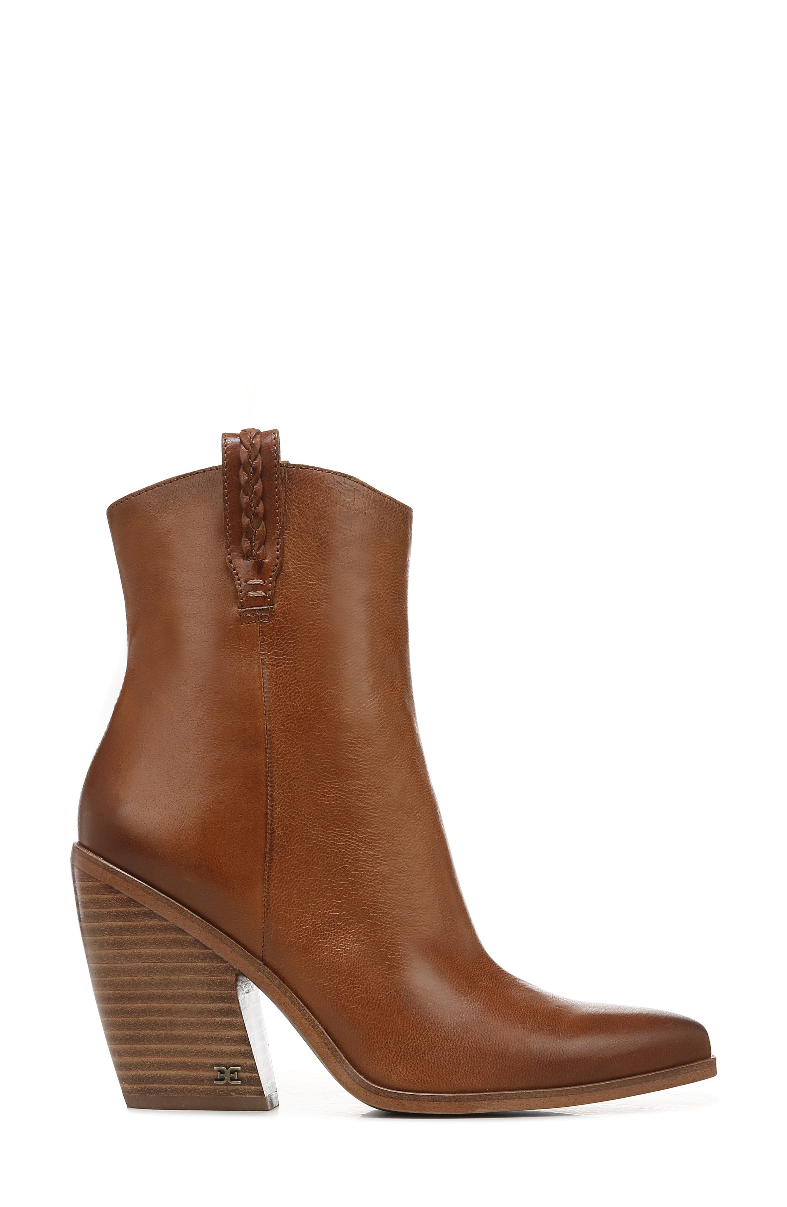 Sam Edelman Agnes Western Boot, Alternate, color, Warm Copper