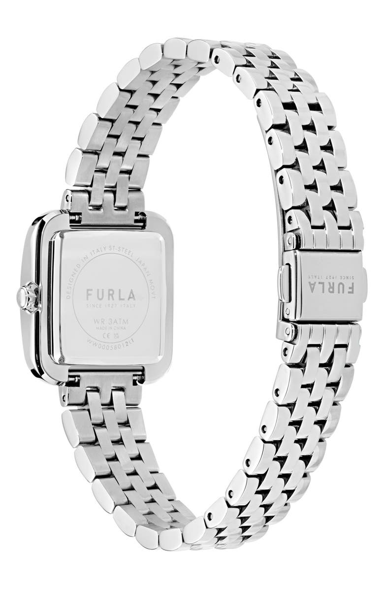Furla Heritage Minty Dial Square Bracelet Watch, 27.5mm, Alternate, color, Silver-Tone