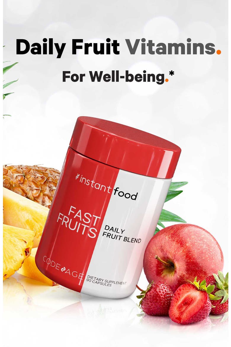 Instantfood Fast Fruits Daily Vitamins Supplement, Alternate, color, White
