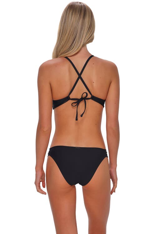 Sunsets Carrie Crossback Bikini Swimsuit Top In Black