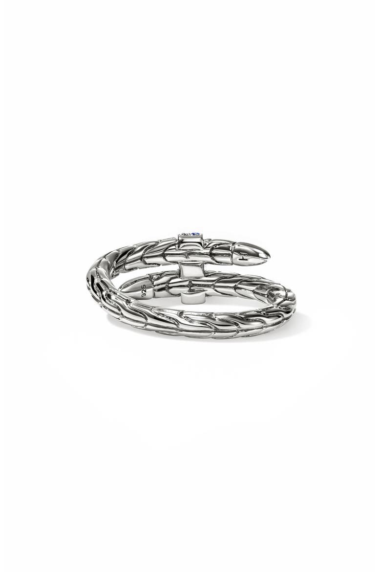 Spear Flex Ring, Sterling Silver, Pavé, Alternate, color, BLUE SAPPHIRE