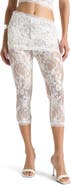Manière De Voir Aimee Lace Asymmetric Capri Leggings