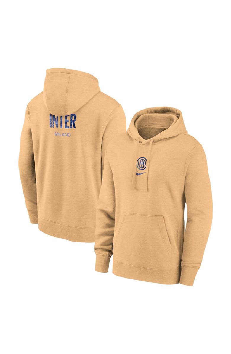 Nike Men's Nike Gold Inter Milan Club Pullover Hoodie, Main, color, 