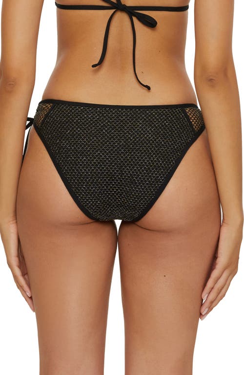 Becca Network Side Tie Hipster Bikini Bottoms In Black