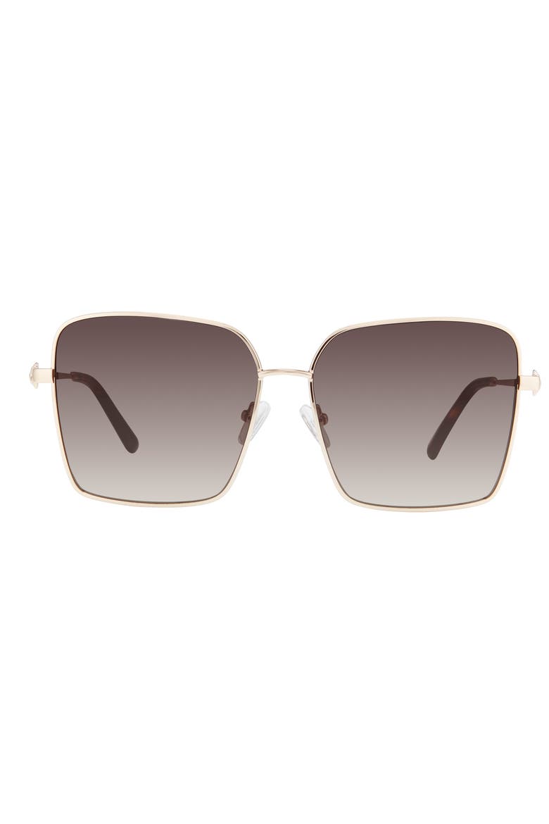 61mm Sunglasses, Main, color, GOLD1/ BROWN SF