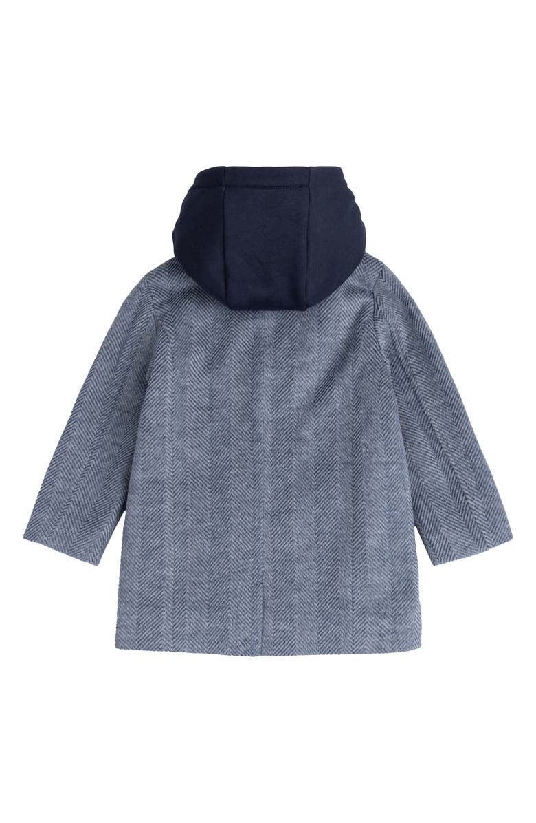 MILES THE LABEL Kids' Herringbone Hooded Coat, Alternate, color,