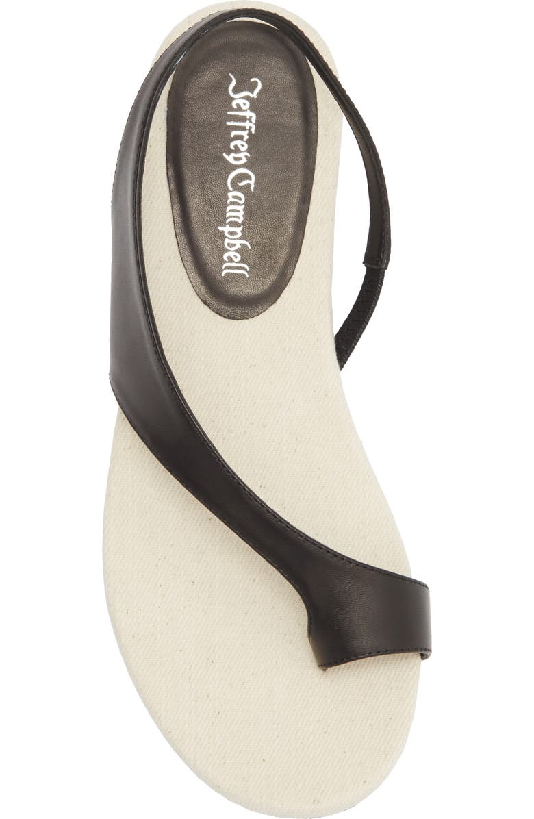 Jeffrey Campbell Sweetwater Slingback Sandal, Alternate, color, Black Cream Combo