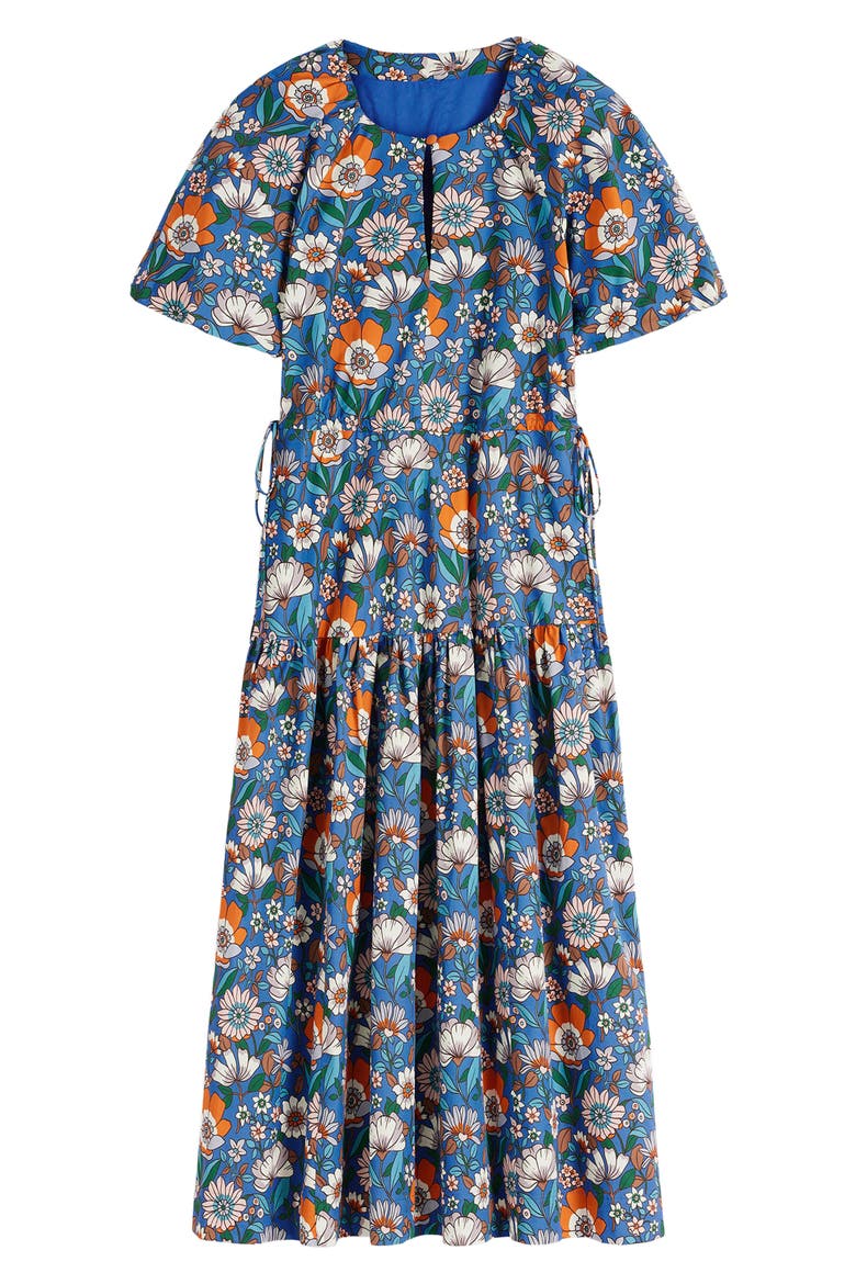 Floral Print Linen Dress, Alternate, color, FLORAL FIELD