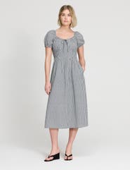 Finery London Kaitlyn Cotton Gingham Midi Dress