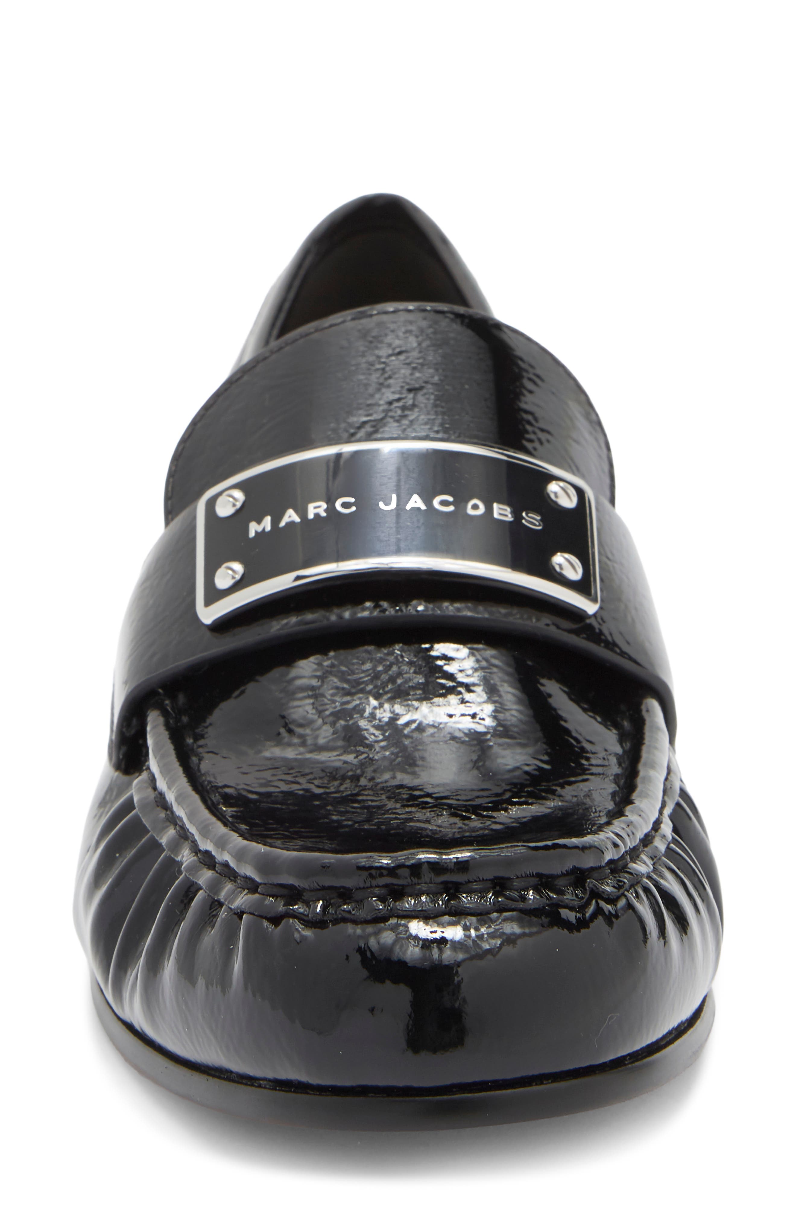 Marc Jacobs The Bold Logo Loafer, Alternate, color, Black